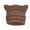 Red, variant on Wool Fedora Hat for Men Wide Brim Vintage Style Fall Winter Dress Hat Winter Cat Ears Hat Warm Cable Knit Hats Soft Stretch Thick Cute Knitted Cap For Cold Weather