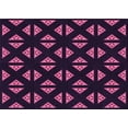 thumbnail image 1 of Ahgly Company Machine Washable Indoor Rectangle Transitional Deep Purple Area Rugs, 4' x 6', 1 of 7