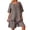 Khaki, variant on IWRICH Women's Short Sets 2 Piece Outfits Plus Size Linen Short Sleeve Shirts and Shorts Spring Summer Outfits White XL