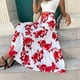 thumbnail image 4 of Estilo de las mujeres Personalidad Dulce Impresión digital Falda grande de flores Falda larga de moda Wmkox8yi  FGJ2282, 4 of 5