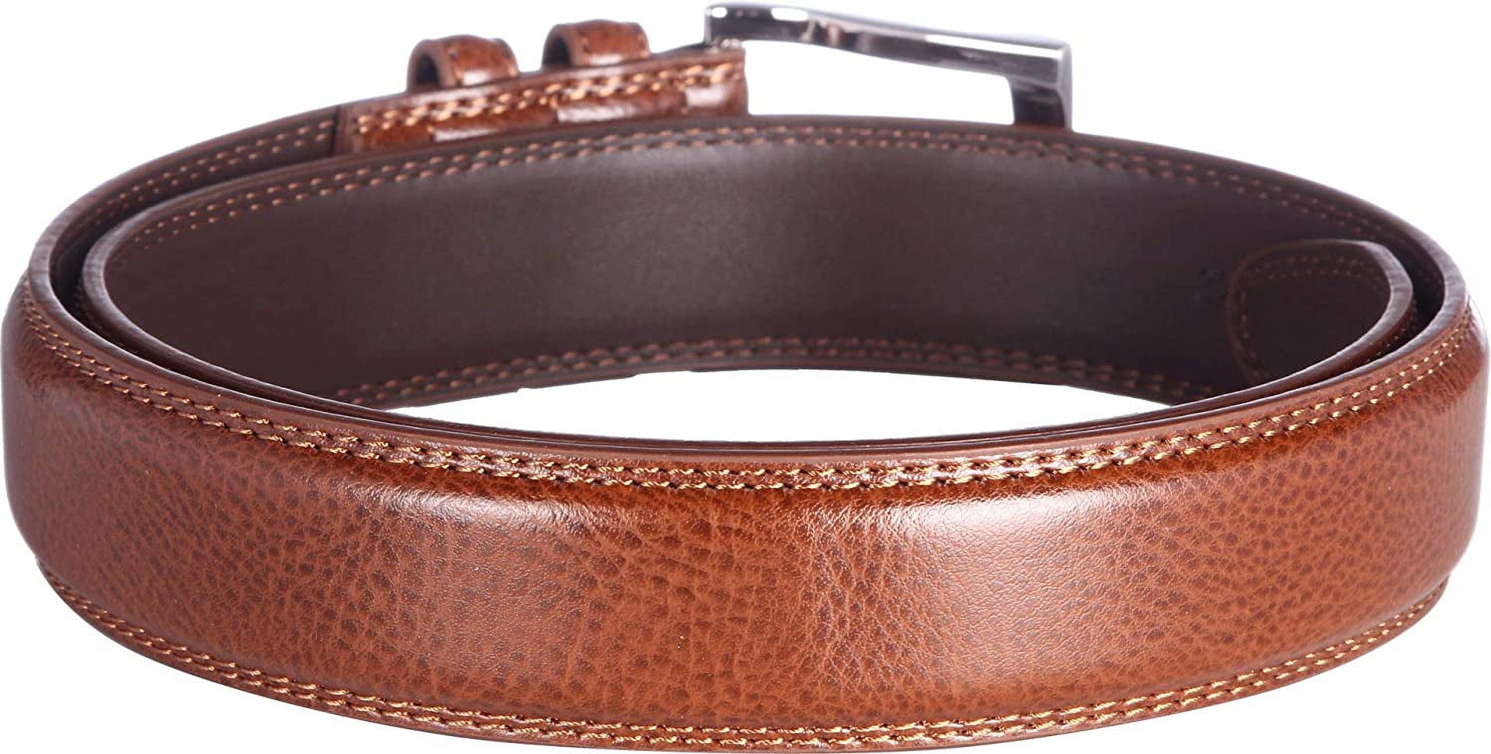 Florsheim Men's Pebble Grain Leather Belt 32MM, Cognac, 38 - image 2 of 3