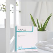 HydraFoam Foam Dressing 4 x 4.25 Rectangle No Border Waterproof Backing 00295E 10 per Box