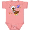 thumbnail image 3 of Inktastic Otter Space Cute Otter with Rocket Pack Boys or Girls Baby Bodysuit, 3 of 5
