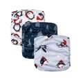 thumbnail image 2 of Pañales CuteBone para perros machos, lavables y reutilizables, diseño navideño, 2 of 7
