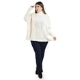 thumbnail image 4 of Sueter de cuello alto Roman Fashion /Tallas Extras, 4010 (Hueso) beige 40, 4 of 6