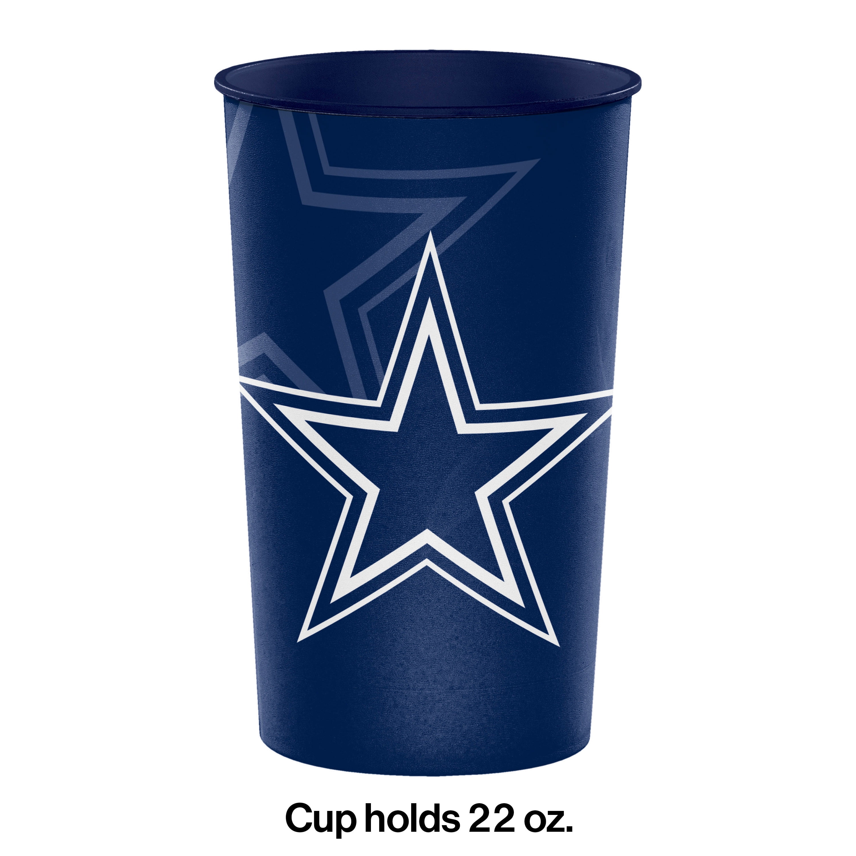 Dallas Cowboys Football Cup Powder Coated in Glowbee Clear, Polar White And  Ford Dark Blue