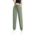thumbnail image 5 of Fall Fashion Must Haves Trousers Casual Green XLWinter Clothing For Women, 5 of 5