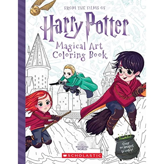 Pre-Owned Magical Art Coloring Book (Harry Potter) (Paperback) by Cala Spinner