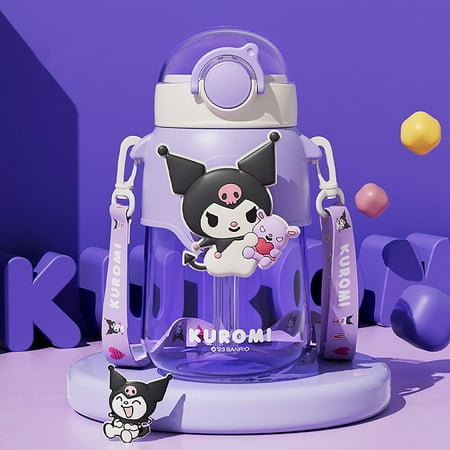 

Sanrio Large Capacity Water Bottle Portable Straw Water Cups For Outdoor Sports Fitness