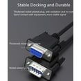 thumbnail image 3 of Tianle 1 M All Copper RS232 Serial Cable,9 pin COM Port Connection Cable, DB9 M/F Direct Connect Cross Data Cable (Directly connected male to female), 3 of 7