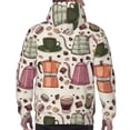thumbnail image 7 of Salouo Vintage Coffee Pattern Men's Fall Hoodie Sweatshirt,Sport Hoodie with Pockets for Men Pullover Casual Hooded Sweatshirt-Medium, 7 of 7