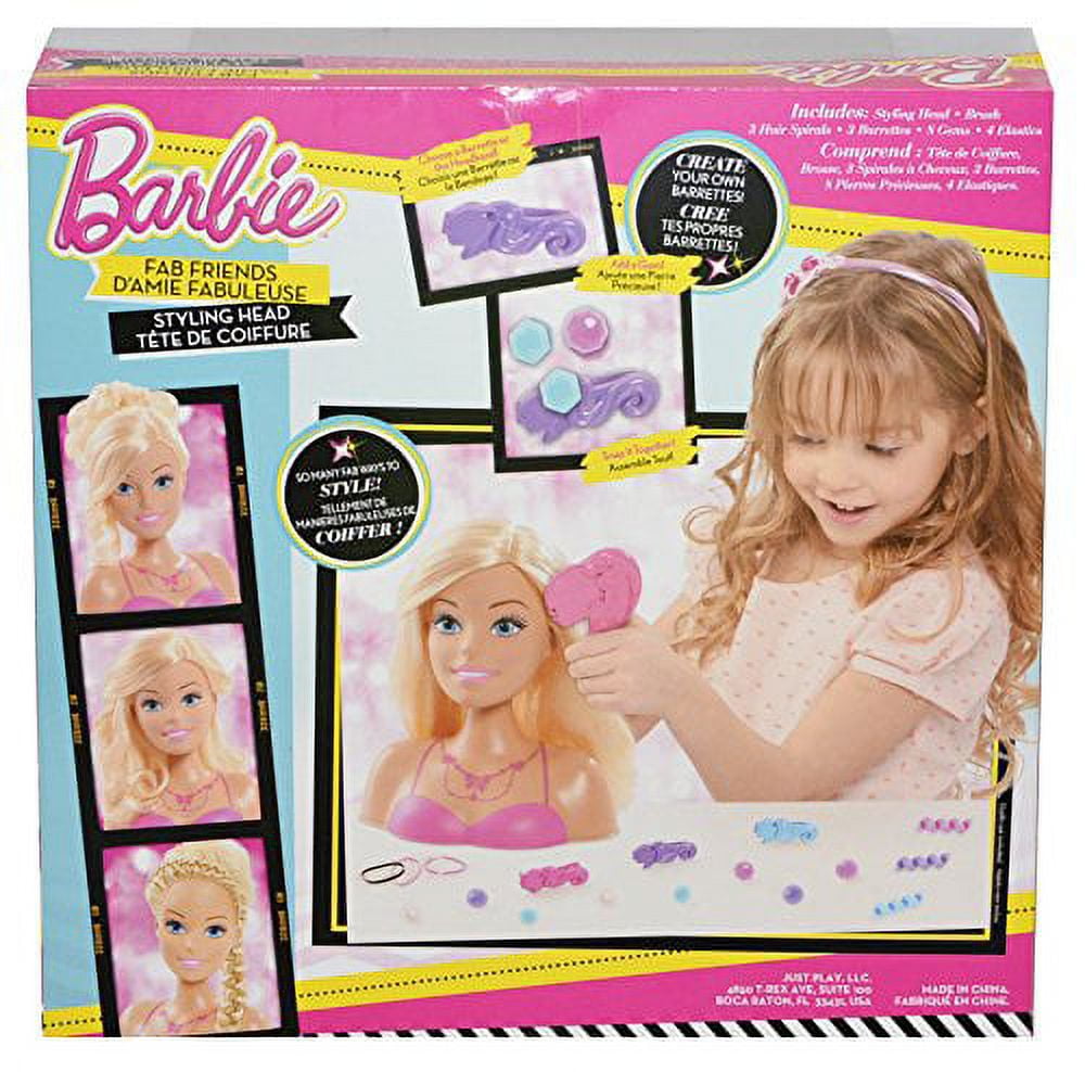 barbie glam party styling head