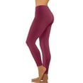 thumbnail image 1 of Pantalons pour Femmes Taille Haute Mode Décontractée Femmes Solide Span Dames Taille Haute Pantalons Larges Pantalons de Yoga Pantalons Complets Liquidation, 1 of 3