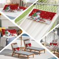 thumbnail image 6 of Red Snowman Christmas Pillow Covers, Linen Long Throw Pillow Case, Xmas Tree Gifts Snowflake Winter Holiday Pillow Protector Decorative Cushion Cover for Living Room/Bedroom 12" x 20", 6 of 8