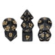 thumbnail image 1 of Juego de dados poliedricos DND, 7 piezas de dados acrílicos para juegos de rol de mesa, accesorios para juegos de mesa, negro brillante, 1 of 6