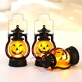 thumbnail image 3 of Generic Vintage Halloween LED Pumpkin Lantern with Hook for Festive Party Decorations, 3 of 6