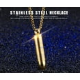 thumbnail image 4 of Gavol Multi-function Bullet Pendant Necklaces Ash Container Memorial Jewelry for Men Women Openable Put Into Perfume, 4 of 13