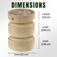 thumbnail image 6 of THY Collectibles 2-Tier Bamboo Steamer Basket Set  Perfect for Dim Sum, Dumplings, Buns, Seafood & Rice  Ideal for Asian Cooking Bamboo, 8-Inch, 6 of 6
