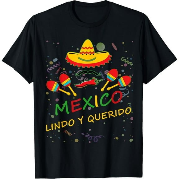 Mexican Independence Day T-Shirt Mexico Lindo Y Querido Tee Women Kids Men T-ShirtMen's and women's pure cotton short-sleeved shirts