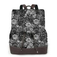 thumbnail image 1 of Disketp Black Cats In A Garden Mochila de Cuero para Mujer, Bolso de Espalda Antirrobo con Estilo para Viaje, Trabajo y Uso Diario, 1 of 4