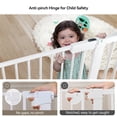 thumbnail image 6 of 29.5-51.6'' Extra Wide Baby Gate, Caveen 30''H Safety Doorway Gates Pressure Mounted,White, 6 of 11