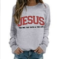 thumbnail image 2 of Women's Sweatshirts 2025 Jesus Sweatshirt Christian Sweatshirts Casual Pullover Tops Sweatshirt for Women, 2 of 6
