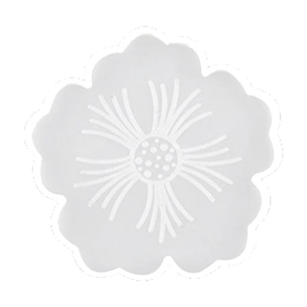 ACDANC Silicone Molds for Resin Silicone Resin Cup Mat Moulds Resin Cup Tray Mould for Resin Casting Flower Shape Epoxy Resin Casting Moulds for DIY Home Decoration