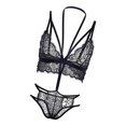 thumbnail image 2 of Ropa Interior Mujer Atractivas Picardias, Ropa Dormir de Encaje V Body Halter Transparente Mini Bodydoll con Perspectiva METRO Macarena Sujetador de encaje para mujer, 2 of 8