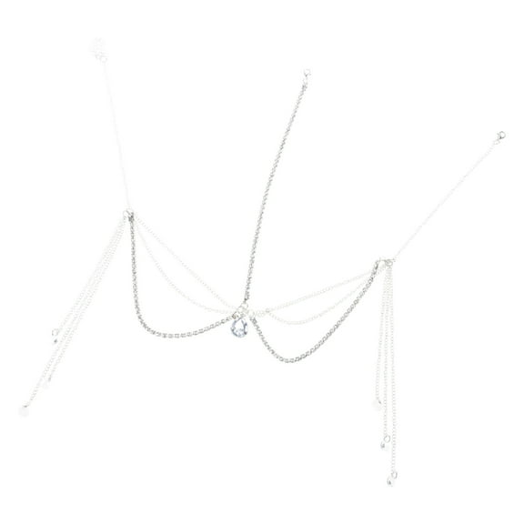 YIEMEEN Rhinestone Head Chain Jewelry Bride Wedding Headband Pendant Forehead Hair Chain