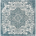 thumbnail image 6 of BoutiqueRugs Wamberal Traditional Runner Rug - Outdoor Safe - Teal, Black, Peach - 2'7" x 12' Runner, 6 of 16