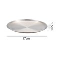 thumbnail image 2 of Stainless Steel Plates 2 Set Round Dinner Dishes Metal Plates Great for Picnic,Outdoor Camping Plate,Shatterproof, 2 of 6