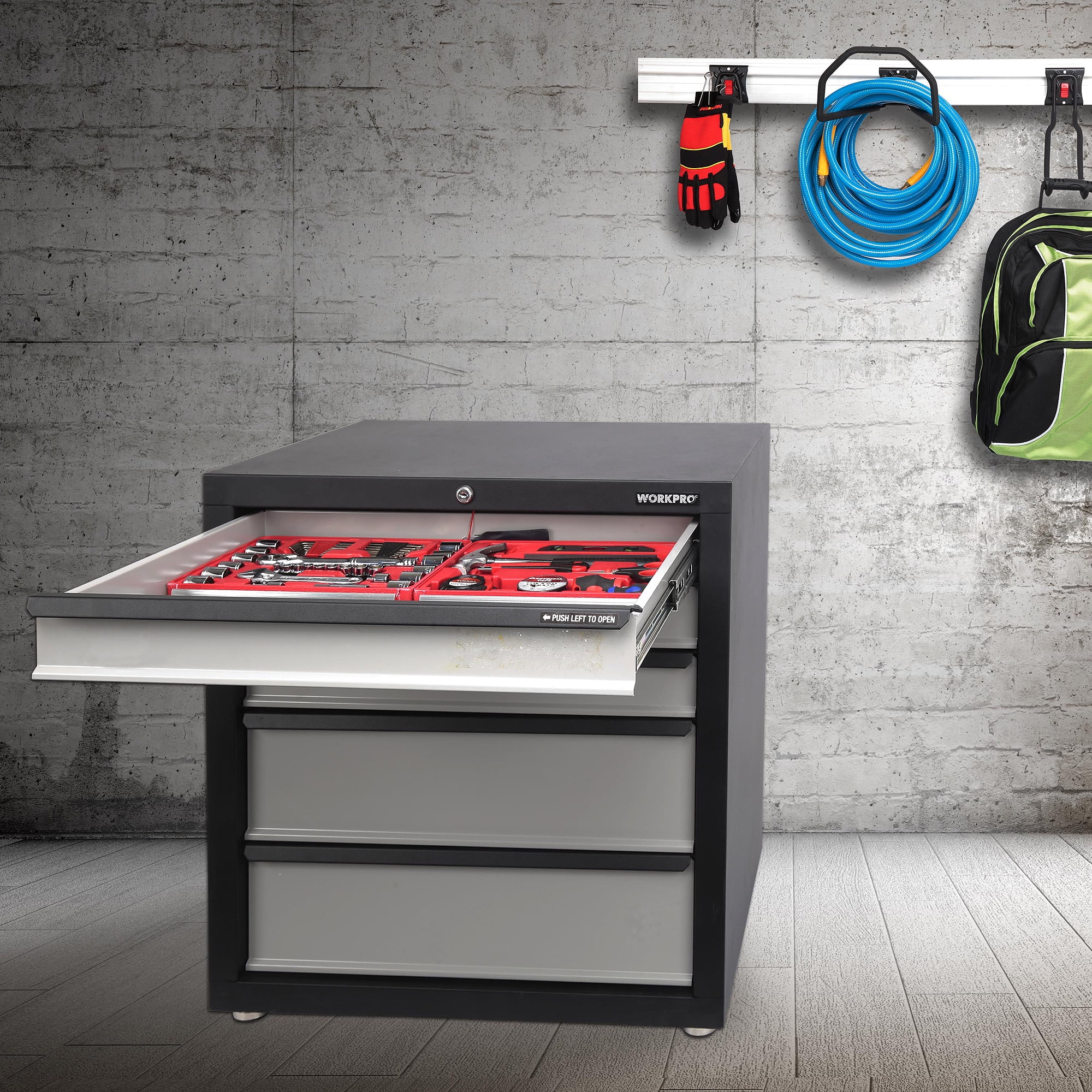 Work Pro Storage Cabinet With Five Drawers, 26-5/8 Work Pro Storage Cabinet With Five Drawers, 26-5/8