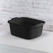 Sterilite 18 Qt. Dishpan, Multi-Purpose Plastic Wash Tub, Kitchen, Sink, Black