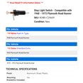 thumbnail image 2 of Stop Light Switch - Compatible with 1968 - 1972 Plymouth Road Runner 1969 1970 1971, 2 of 2