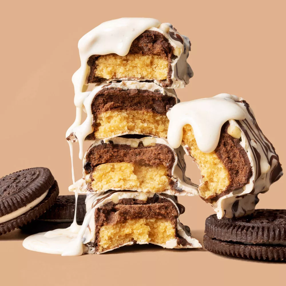 FITCRUNCH High Protein Baked Bar, Milk & Cookies, 16g Protein, 1.62 oz, 4 Count