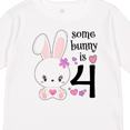 thumbnail image 4 of Inktastic Somebunny is Four 4th Birthday Bunny Boys or Girls Long Sleeve Toddler T-Shirt, 4 of 5