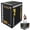 Black+PVC #54, variant on Adjustable Dumbbell for Home Gym, 5-55 LBS Quick Select Weight Dumbbell with Non-Slip Grip & Storage Base, Space Saving Strength Training Set for Small Apartment