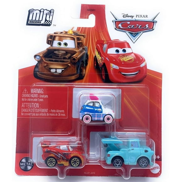 Disney Cars Mini Racers 3-Pack (Suki, Dragon Lightning McQueen, Tokyo Mater)