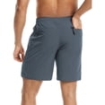 thumbnail image 5 of Resicozy Mens Athletic Running Shorts with Pockets Gym Workout Shorts Quick Dry Lightweight Sports Basketball Exercise Tennis Dark Gray XL, 5 of 9