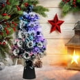 thumbnail image 2 of sruoe Christmas Tree, Christmas Trees Artificial Trees, Christmas Fiber Optic Tree, Realistic, Topiary, Classic Christmas Tree for Christmas Day, 2 of 6