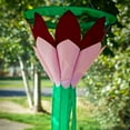 thumbnail image 2 of In the Breeze Burgundy 38" Lotus Flower Windsock, Outdoor Floral Decoration, 5201, 2 of 3