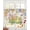 Beige, variant on Spring Truck Floral Sheer Curtains 39 Inch Length 2 Panels Set for Living Room/Bedroom, Watercolor Garden Flowers Butterflies Beige Kitchen Curtains Grommet Curtains Window Treatments 27.5"x39"x2