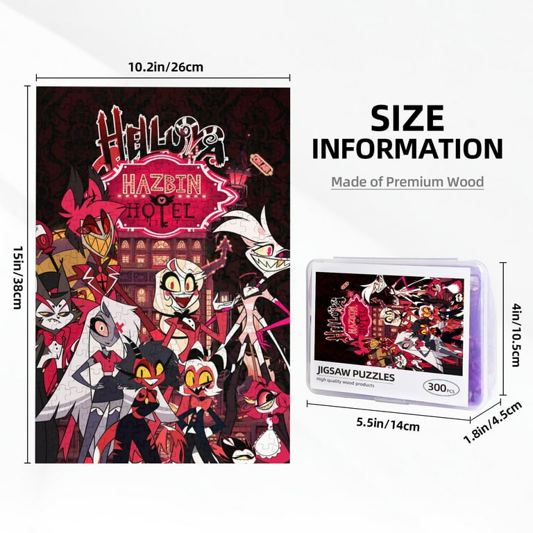 1000 Pieces Hazbin Hotel Helluva Boss Puzzle for Adults and
