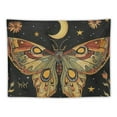 thumbnail image 5 of PRATYUS Gothic Moth Tapestry Sun Moon Star and Florals Witchy Gifts Hanging Tapestry Hippie Wall Decor Blanket for Bedroom Living Room Dorm Home Decoration  Painting, 5 of 6