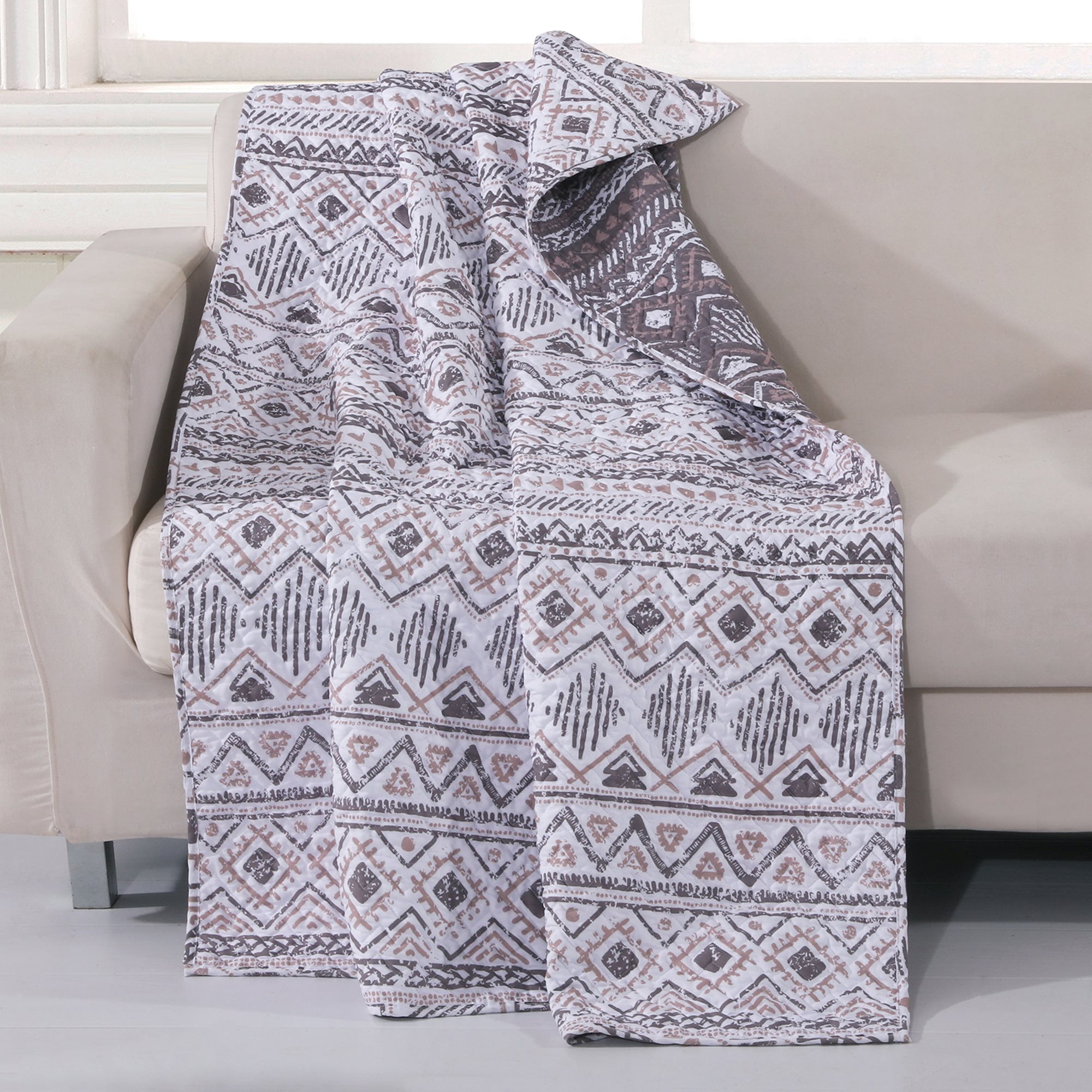 Denmark Quilted Throw Blanket by Barefoot Bungalow