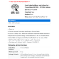 thumbnail image 2 of Front Brake Pad Rotor and Caliper Set - Compatible with 2006 - 2012 Kia Sedona 2007 2008 2009 2010 2011, 2 of 2