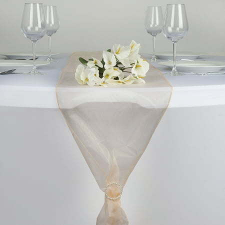 Balsacircle 14 X 108 Organza Table Top Runner Wedding Party