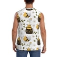 thumbnail image 4 of Bingfone Honey Bee Insect Pattern Men's Tank Tops Workout Sleeveless Tee Shirts Running Beach Tanks for Men-Medium, 4 of 7