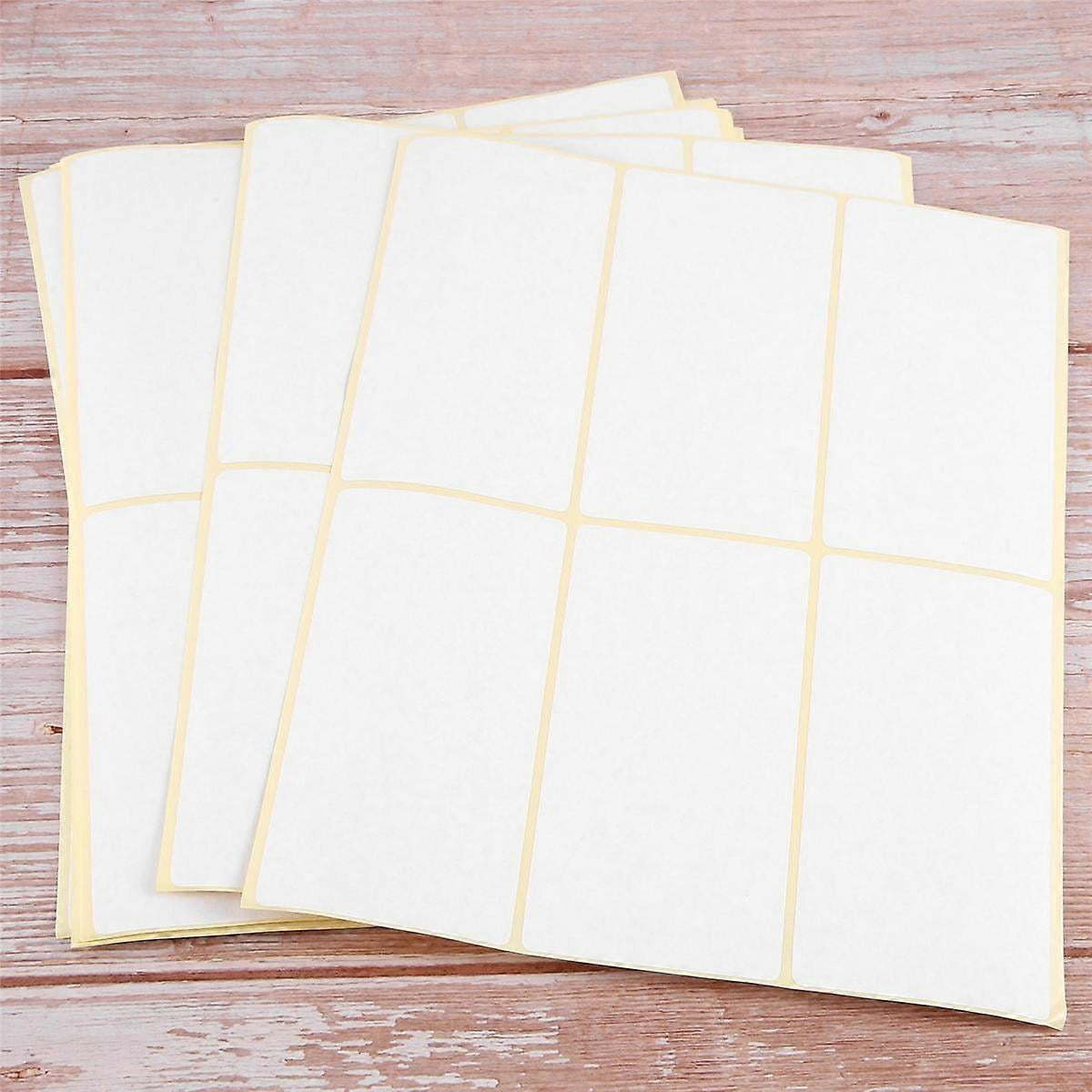 Blank Handwriting Can Paste Name Number Stickers, Sticker Labels, Self-Adhesive Labels, White, Smal