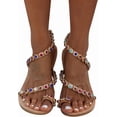 thumbnail image 6 of Women's summer flat open-toe sandals and lightweight beach shoes, 6 of 7